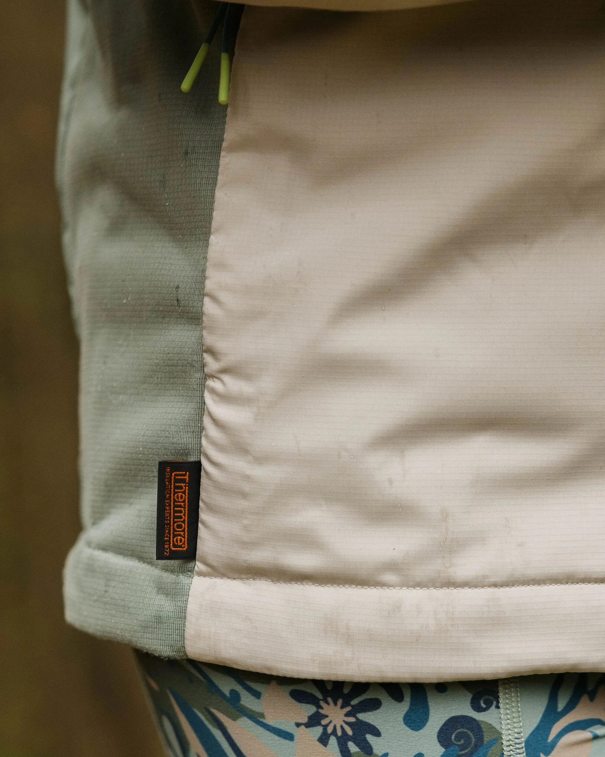 Shasta Lightweight Recycled Thermore Insulated Jacket - Pistachio/Blue Steel