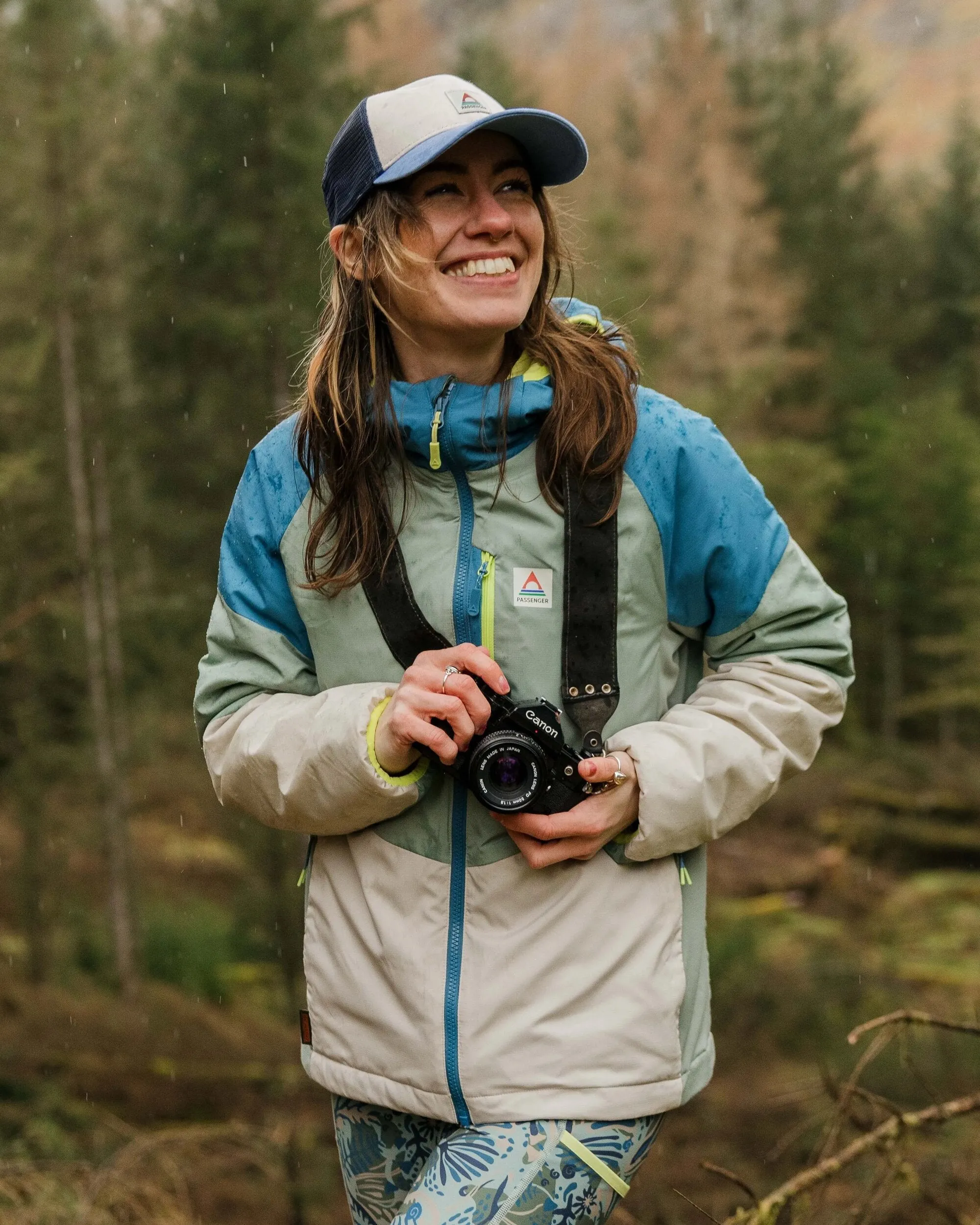 Shasta Lightweight Recycled Thermore Insulated Jacket - Pistachio/Blue Steel
