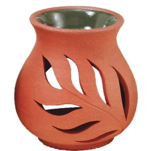 Terra Cotta Diffuser, Leaf Design - One Left
