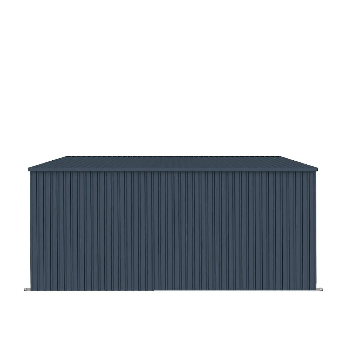 TMG Industrial 12’ x 20’ Galvanized Metal Livestock Shed, 240 Sq-Ft, 27 GA Corrugated Panels, Sliding Skid Mount, TMG-MSL1220