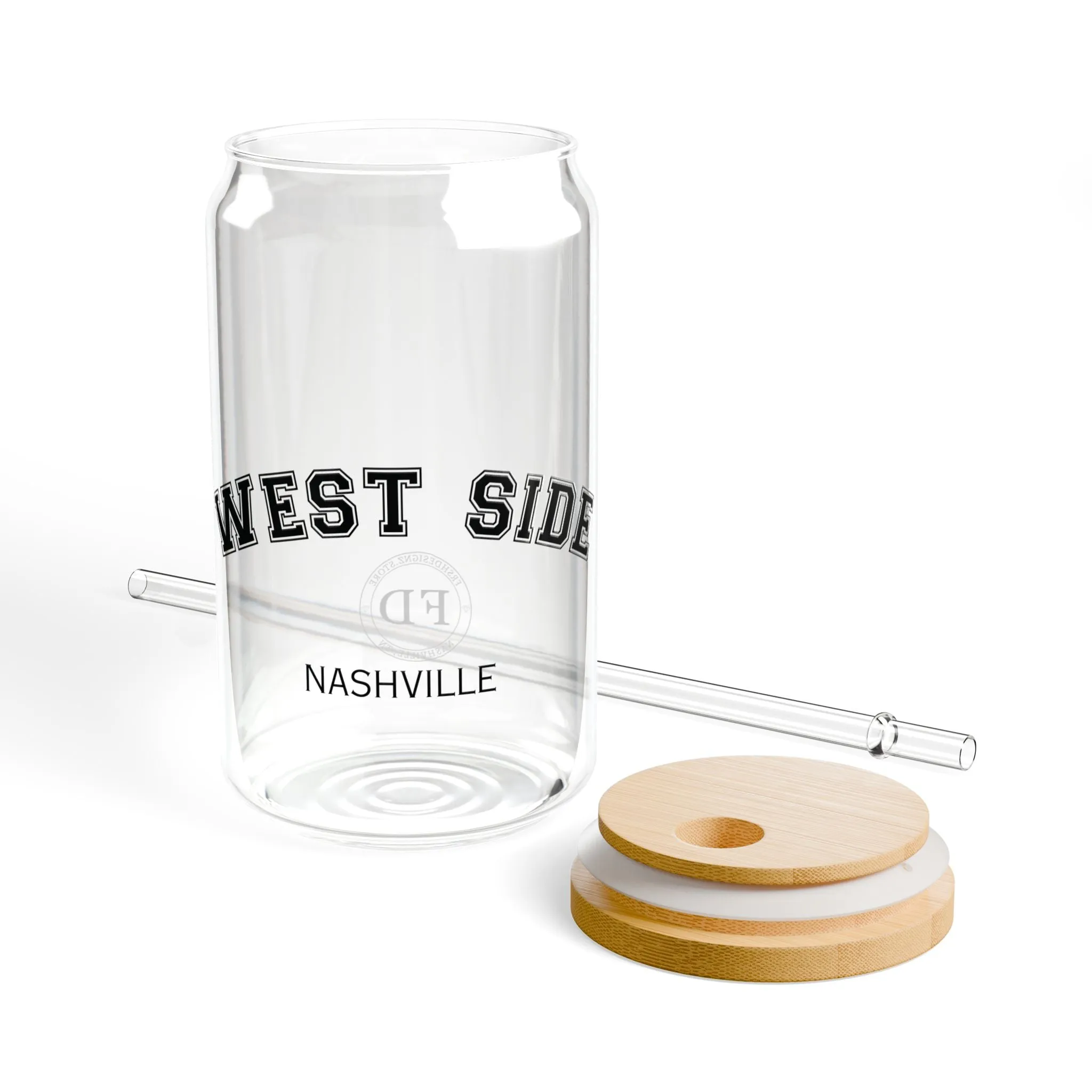 West Side Nashville, Sipper Glass, 16oz