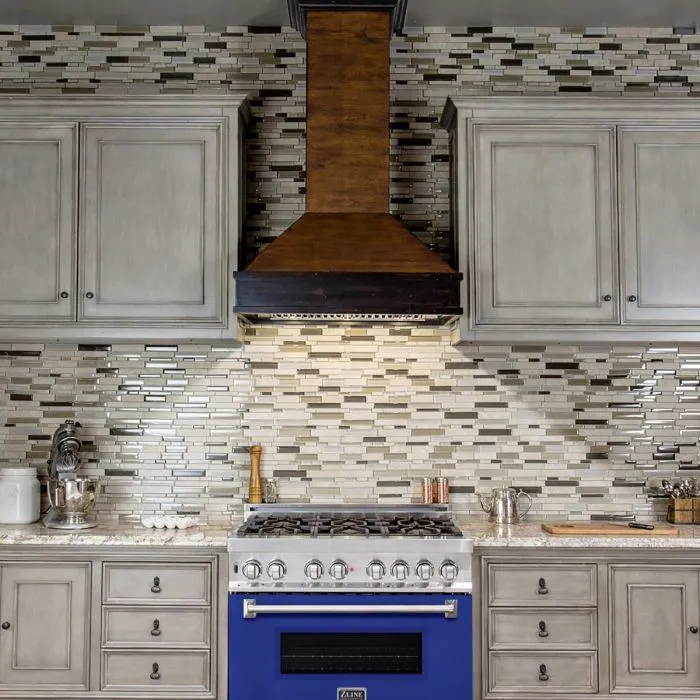 ZLINE 36 IN. Professional Dual Fuel Range with Blue Matte Door (RA-BM-36)